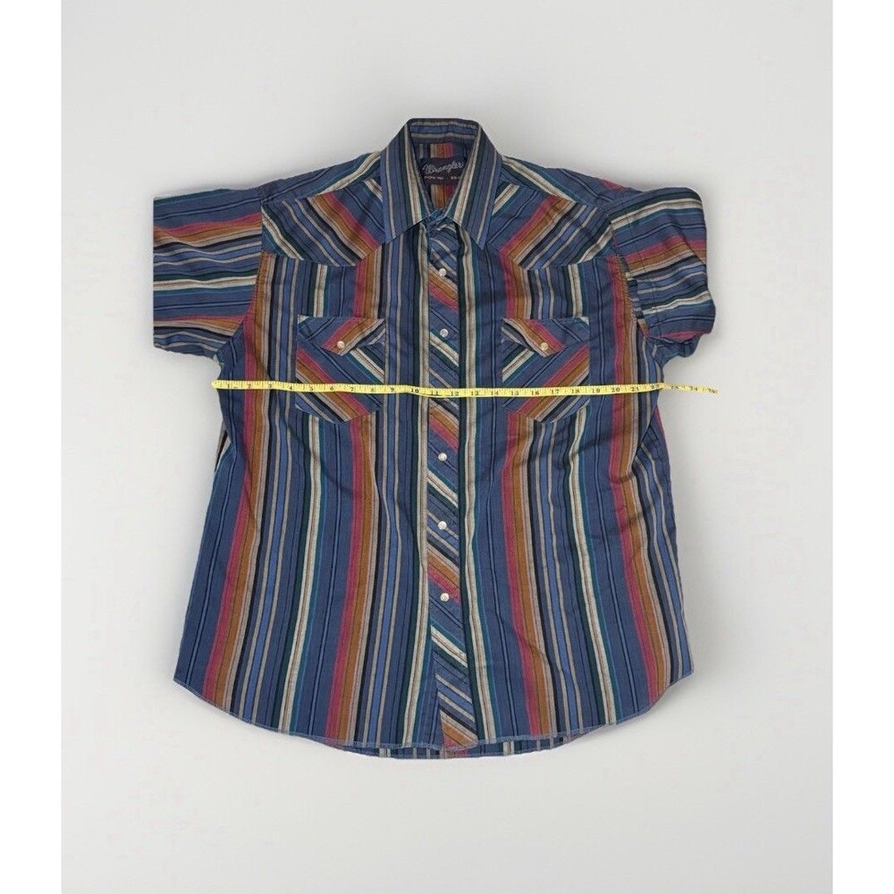 Wrangler Men's Vintage Pearl Snap Button-Up Short Sleeve 16 1/2